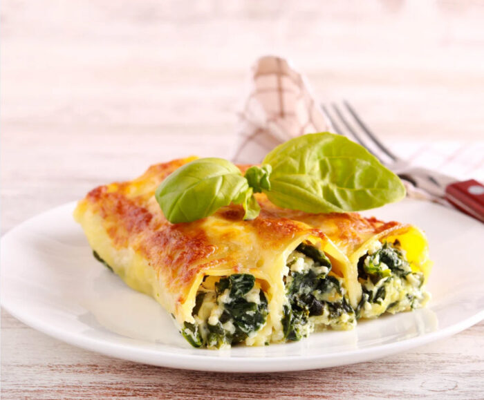 Cannelloni ricotta et épinards