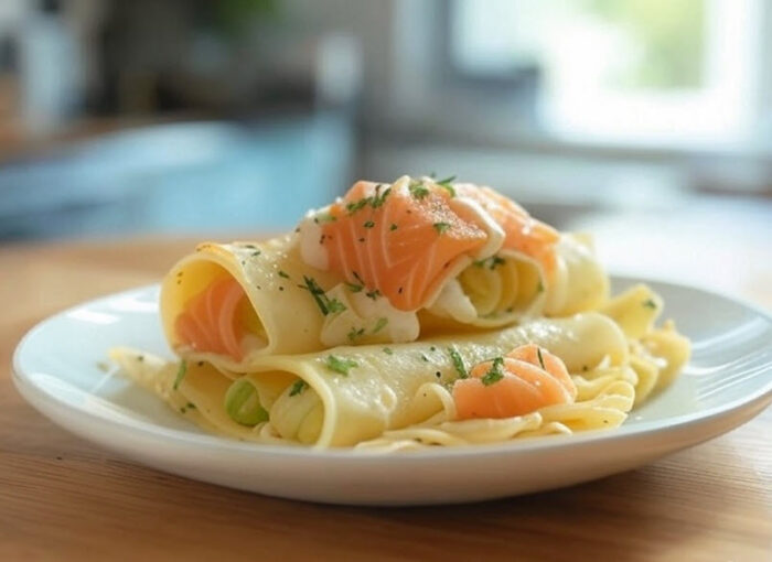 Cannelloni saumon et poireaux