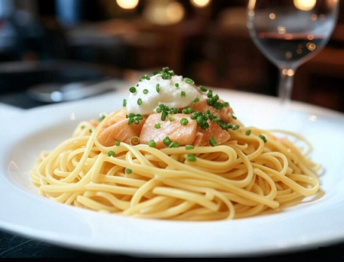 Linguini  Saumon